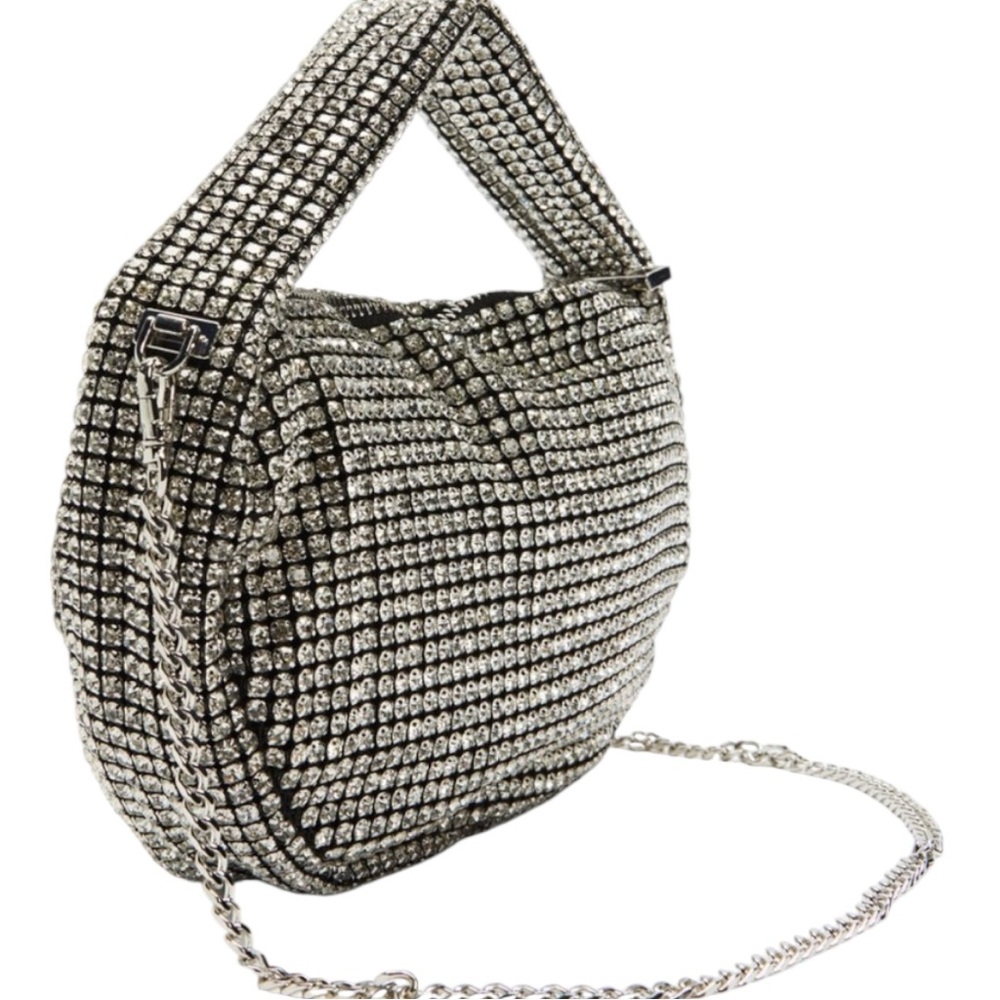 Aldo Elegant Silver Women's Bag